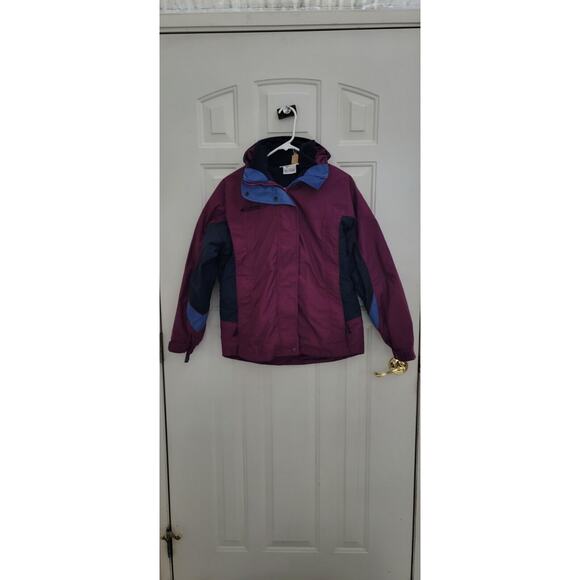 Kids Columbia Bugaboo Winter Coat Purple/Navy Blue Size 14/16 - Picture 1 of 8